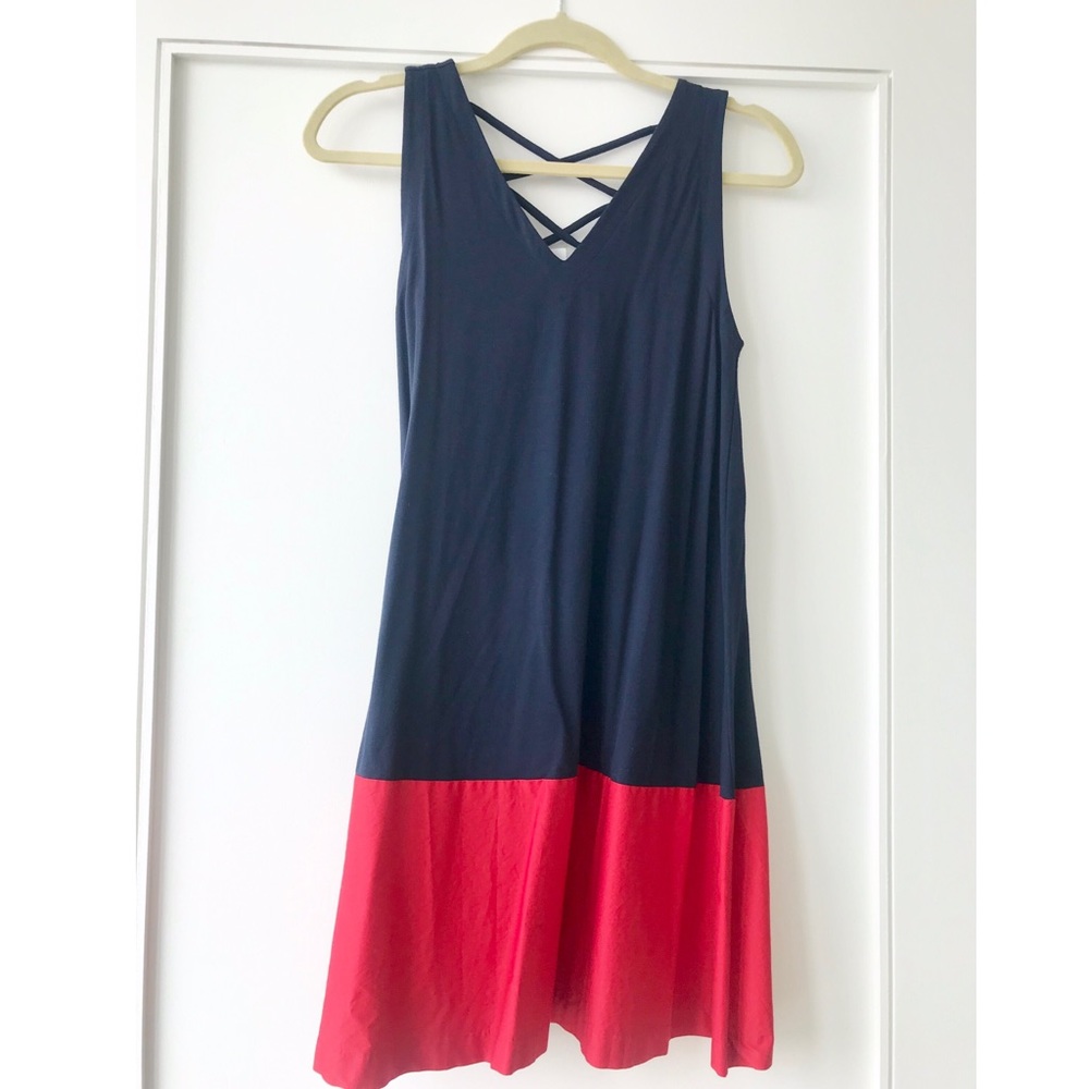 LOFT NWT colorblock sleeveless dress
